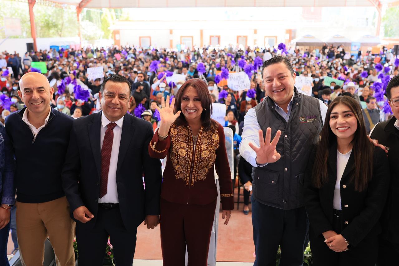 Panotla recibe inversión estatal de más de 100 mdp en obras y apoyos que llegan directo a los hogares